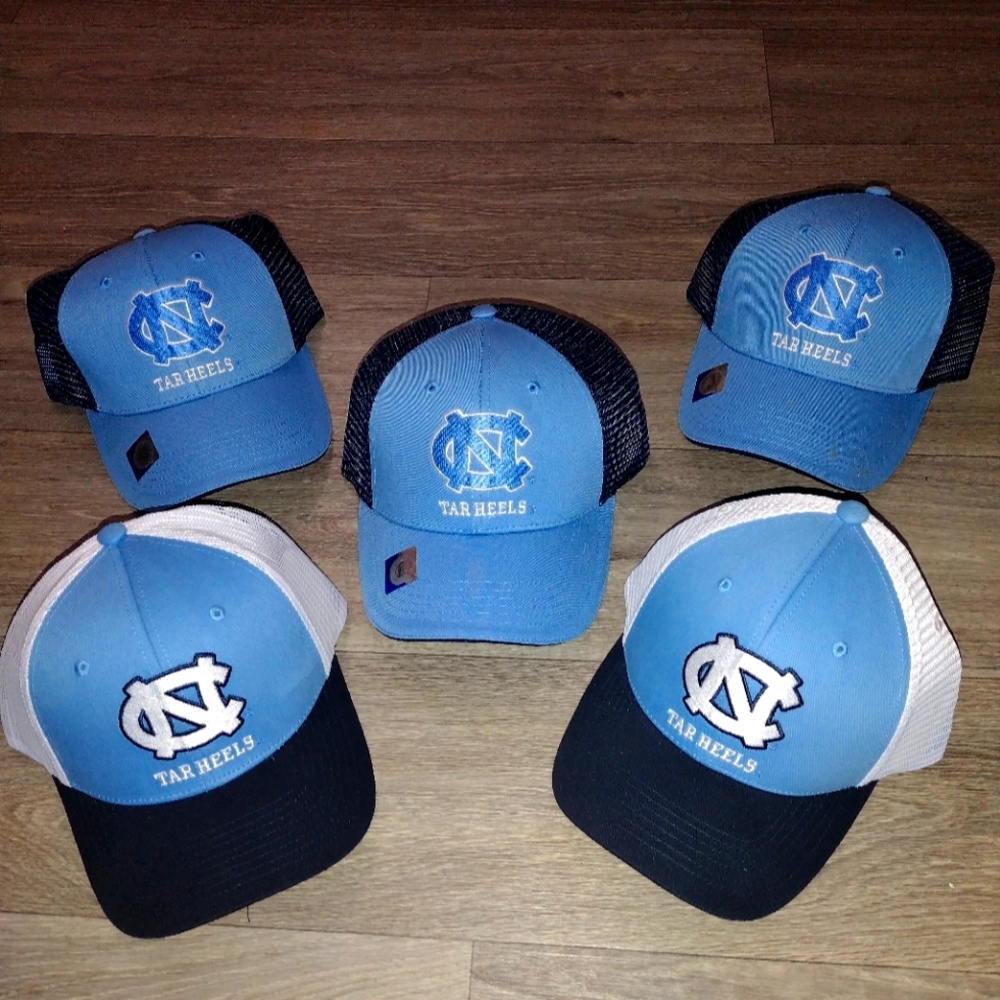 NC Chapel Hill Tar Hills insignia 5 bundle Caps